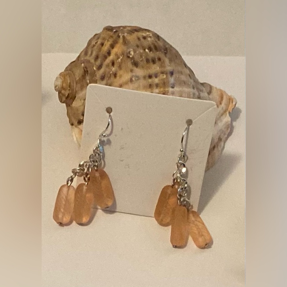 NEW cultured sea glass earrings